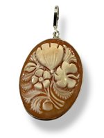 Pendant Mandile 1922 Woman Cammei  in Silver Conchiglia 2MCICM111